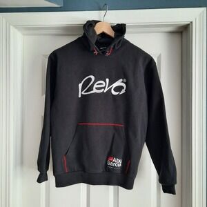 Abu Garcia‎ Hoodie Adult Small Black Sweatshirt Fishing Revo Fleece Sweater